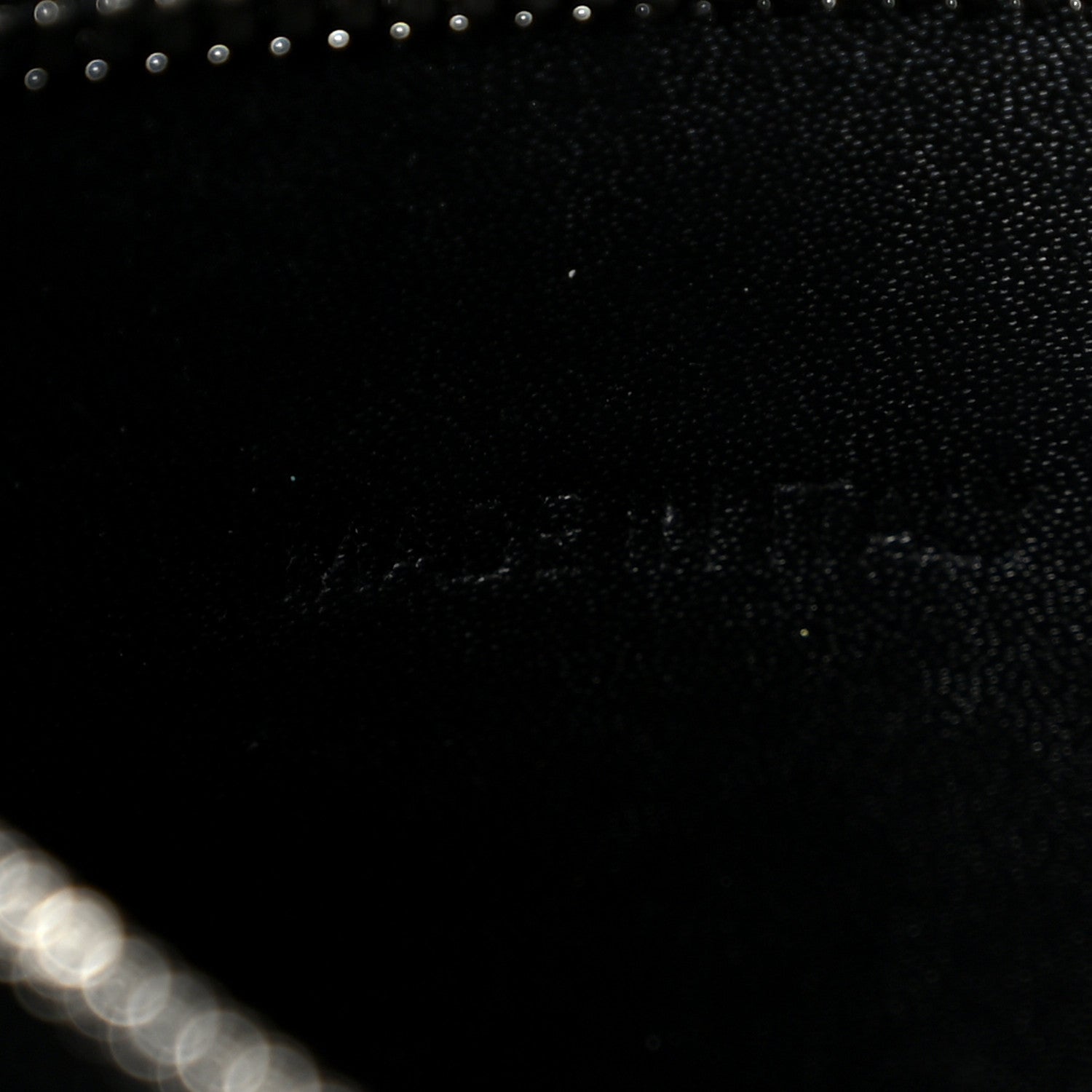 Shiny Calfskin Logo Crocodile Embossed XXS Everyday Tote  Black