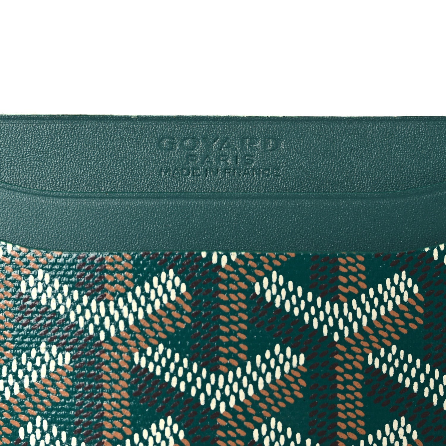 Goyardine Saint Sulpice Card Holder Green