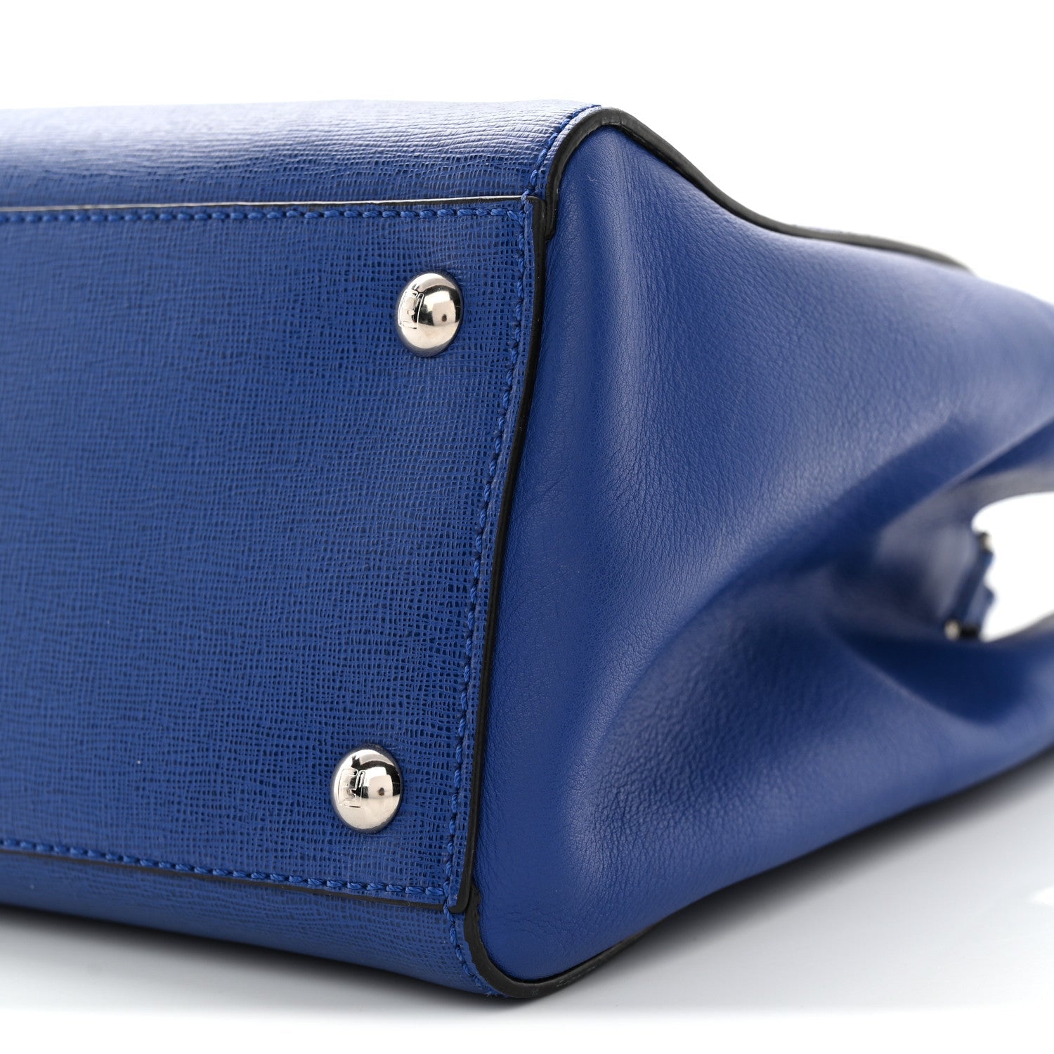 Vitello Elite Petite 2Jours Tote Blue Neon