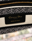 Canvas Around the World Embroidered Medium Lady D-Lite White Multicolor