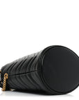 Calfskin Matelasse Mini GG Marmont 2.0 Bucket Bag Black
