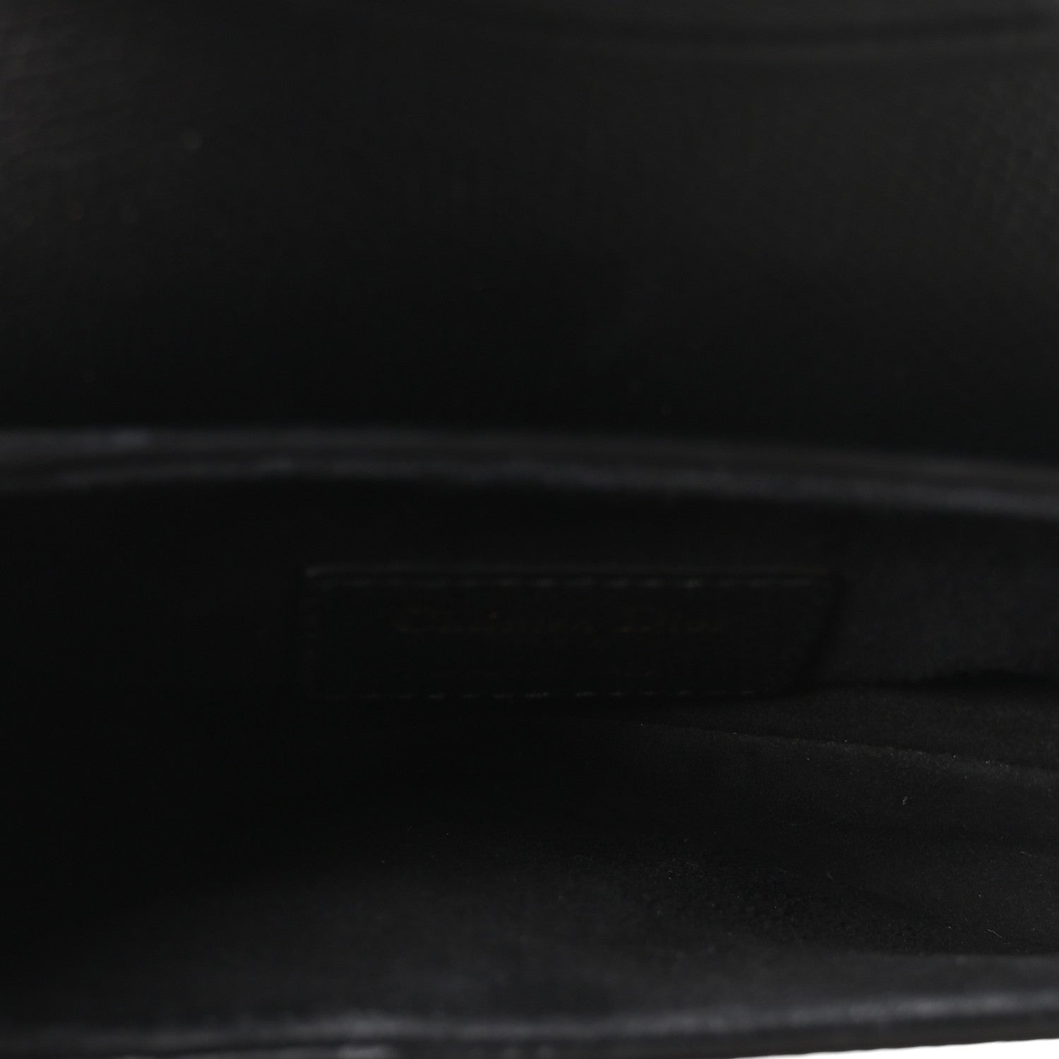 Grained Calfskin Mini Saddle Bag Black