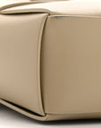 Lambskin Maxi Intrecciato Cassette Camera Bag Travertine