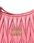 Nappa Matelasse Small Wander Hobo Pink
