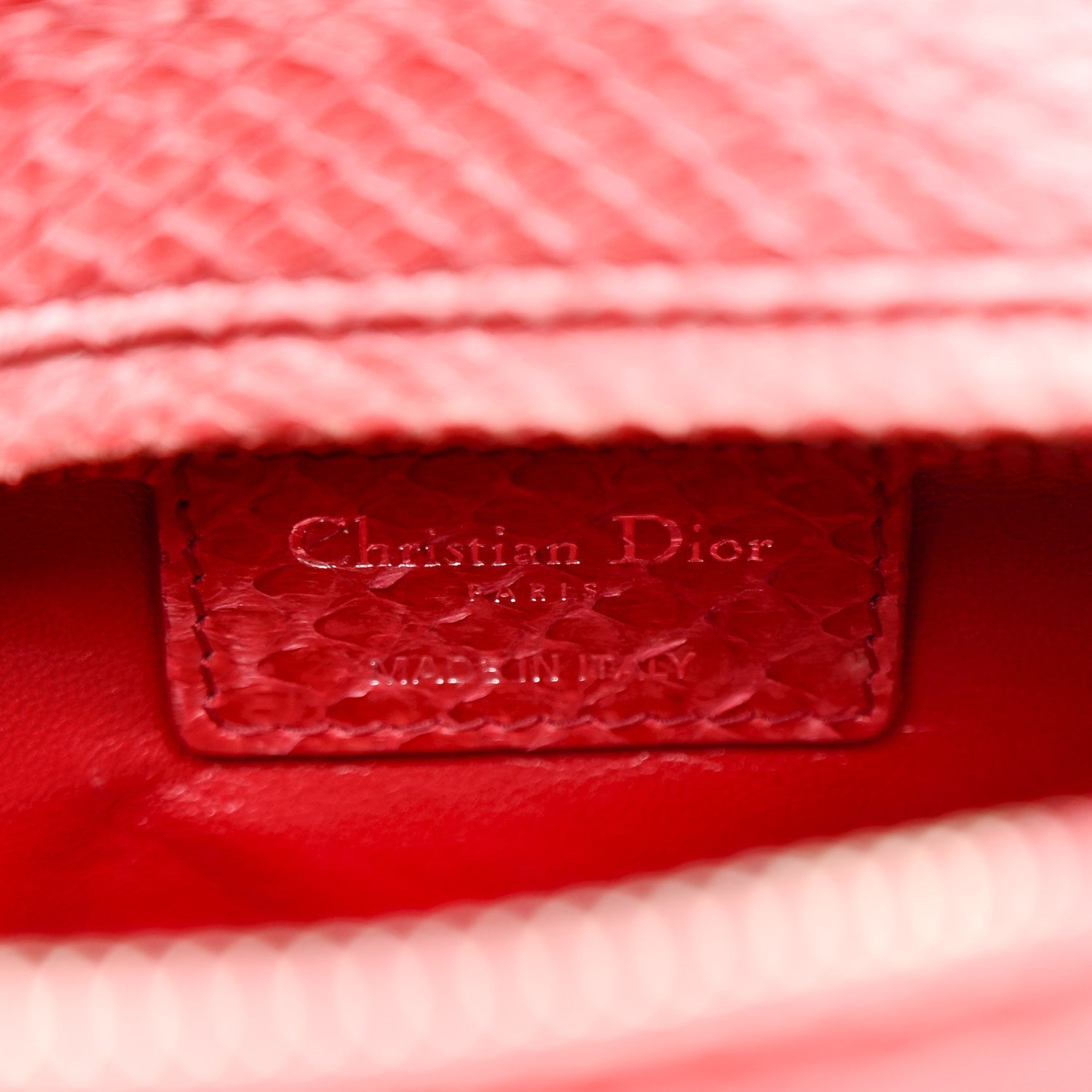 Snakeskin Medium Lady D1OR Pink
