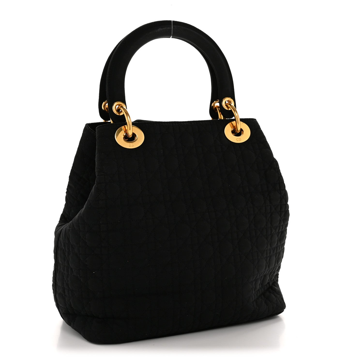 Nylon Cannage Medium Lady D1OR Black