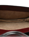 French Calfskin Intrecciato City Knot Bag Burgundy