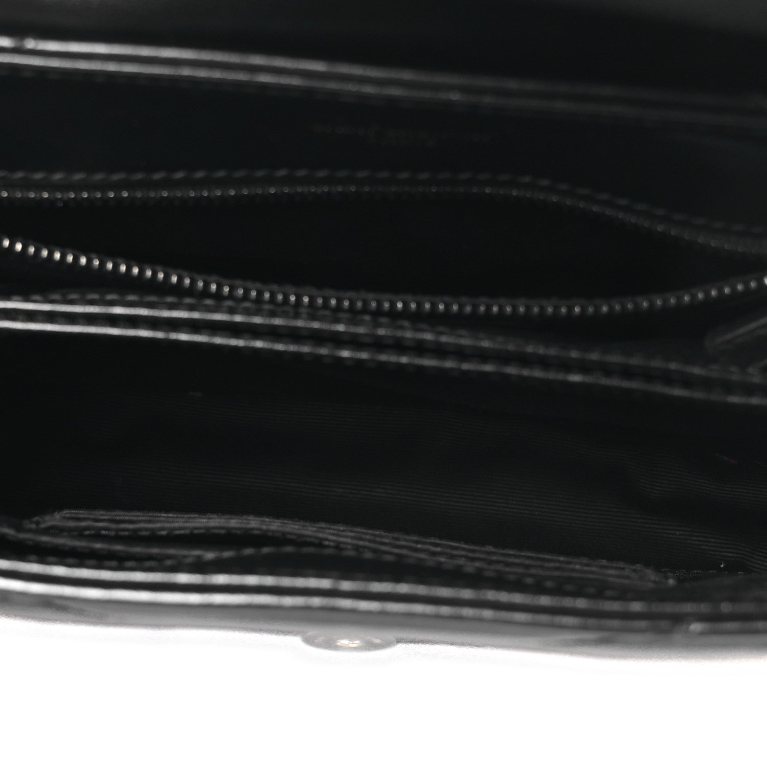 Calfskin Y Quilted Monogram Monochrome Toy Loulou Crossbody Bag Black