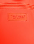 Mixed Fibers Small Deauville Tote Blue Orange