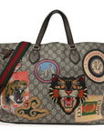 Soft GG Supreme Monogram Courrier Medium Crossbody Tote Beige New Acero