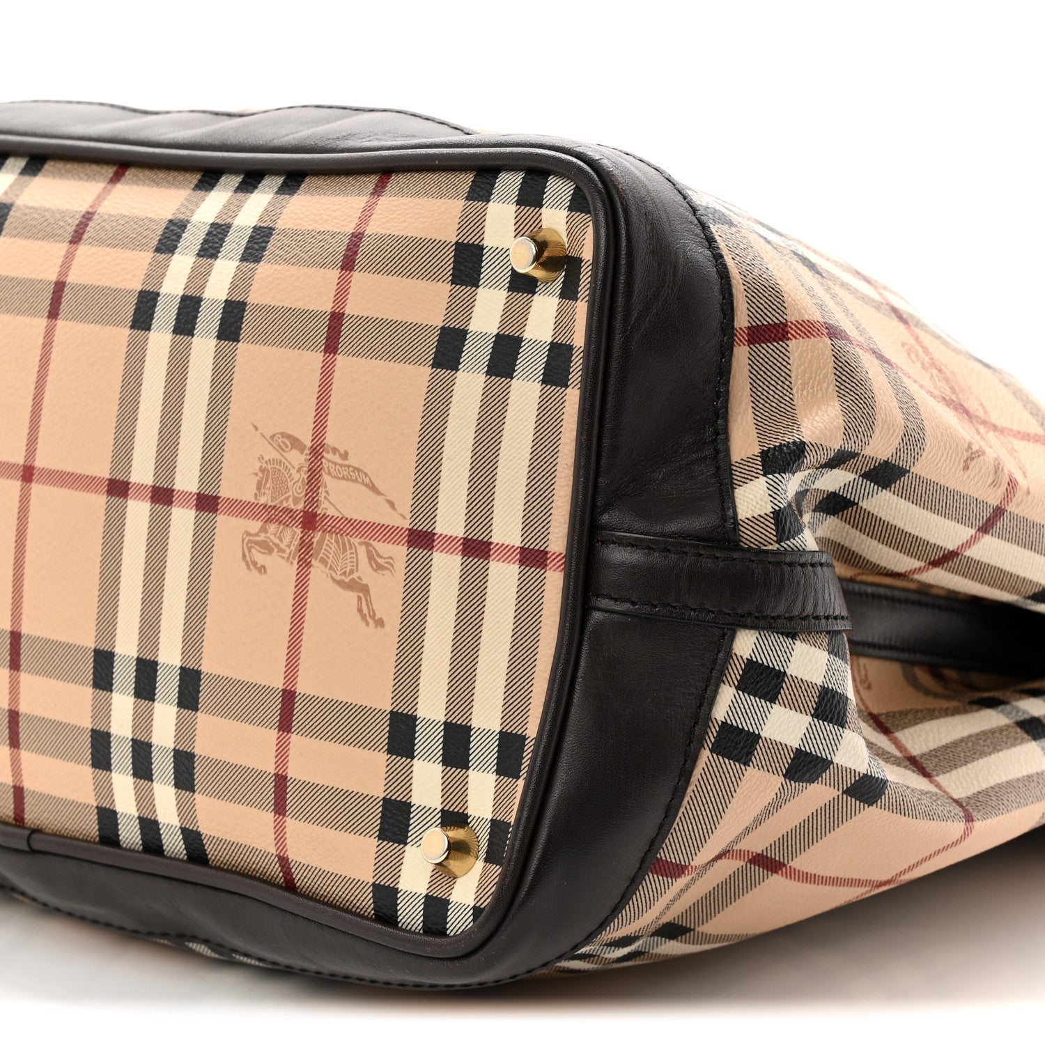 Haymarket Check Medium Golderton Tote Chocolate