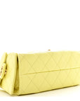 Caviar Quilted Mini CHNL 25 Handbag Light Yellow