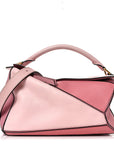 Calfskin Medium Puzzle Bag Soft Pink