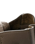 Soft Grained Calfskin Small Belt Cabas Phantom Taupe