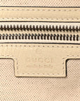 GG Supreme Monogram Textured Calfskin Web Small Ophidia Day Backpack Beige Ebony Mystic White