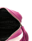 Grain De Poudre Matelasse Monogram Baby Lou Camera Bag Electric Fuxia