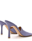Lambskin Stretch Mule Sandals 41 Lavender