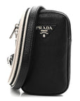 Vitello Daino Soft Mini Crossbody Bag Black