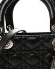Lambskin Cannage Medium Lady D1OR Black