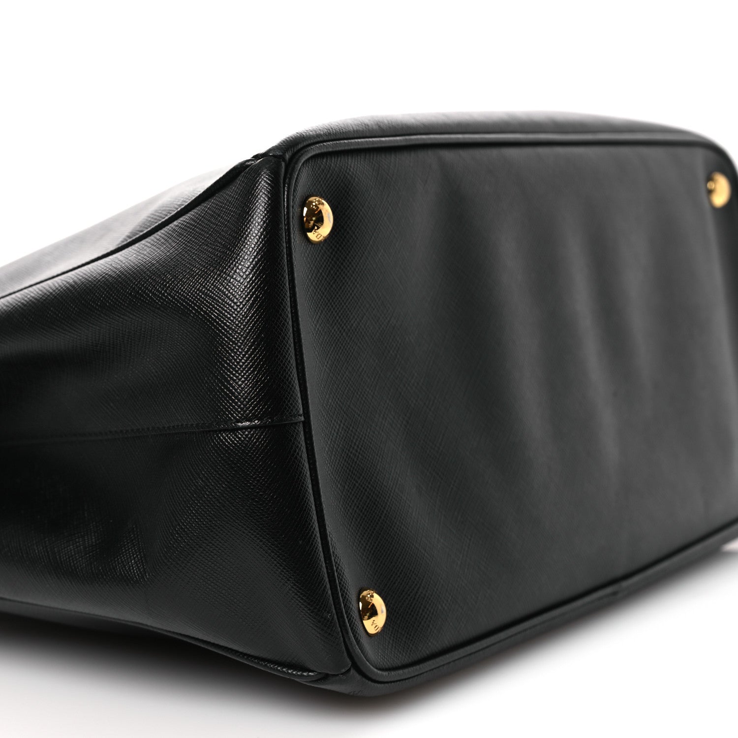 Saffiano Large Galleria Double Zip Tote Black