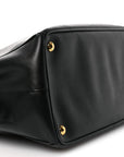 Saffiano Large Galleria Double Zip Tote Black