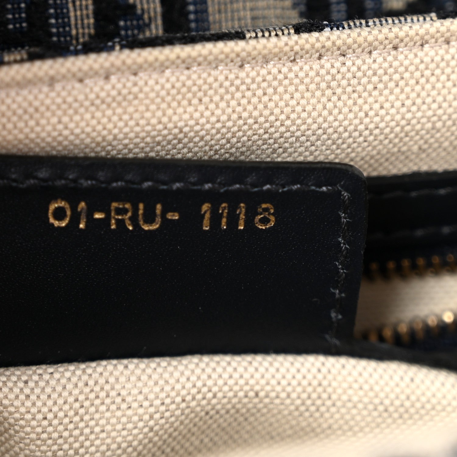 Oblique Saddle Bag Blue