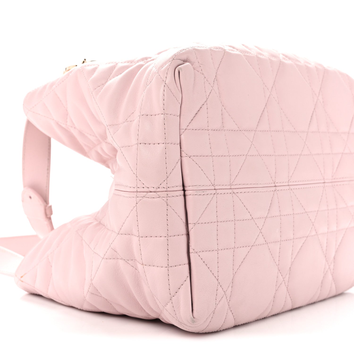 Calfskin Macrocannage Medium Toujours Powder Pink