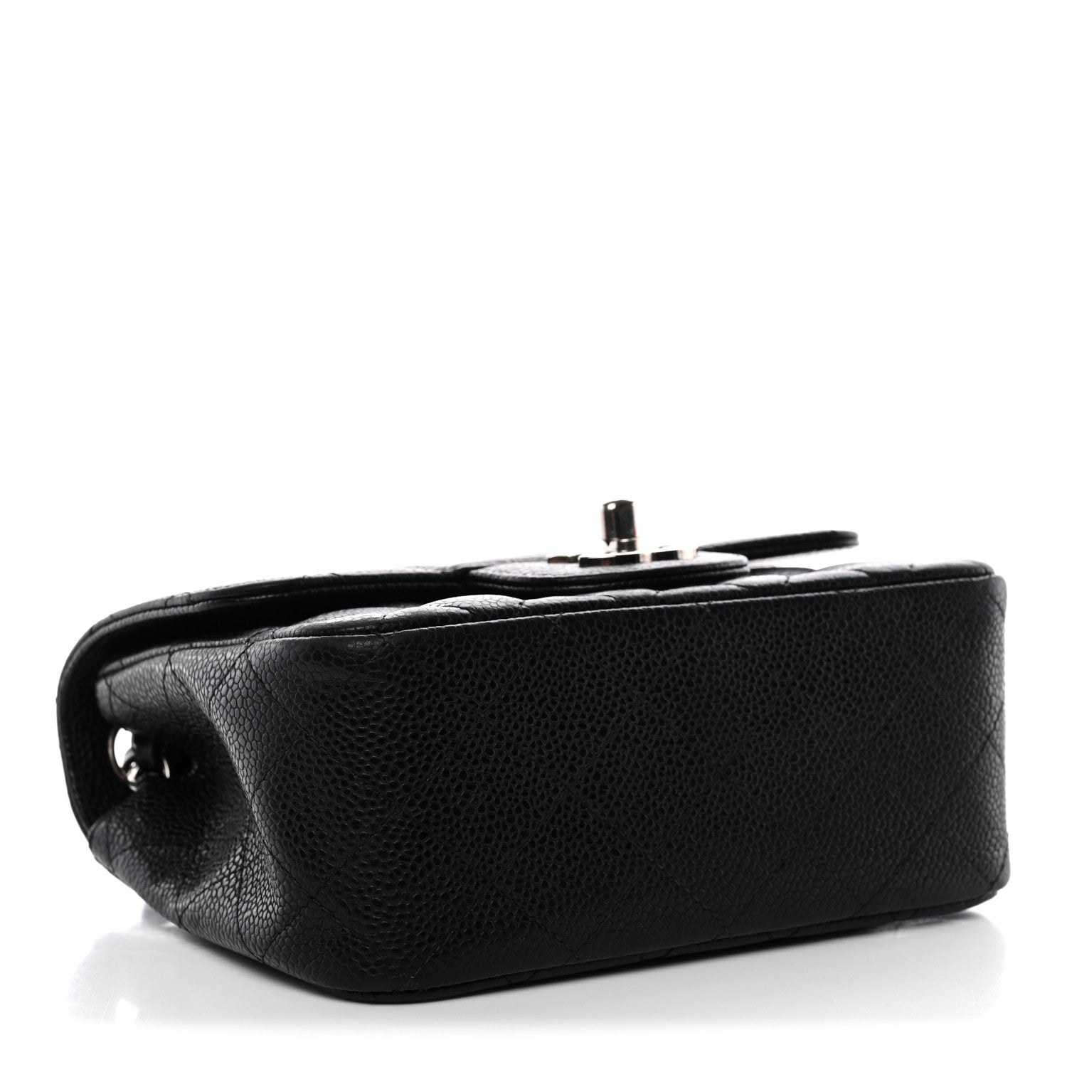 Caviar Quilted Mini Square Flap Black