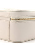 Caviar Quilted Large CC Filigree Vanity Case White