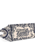Canvas Embroidered Medium D1ORiviera Toile De Jouy Book Tote Blue