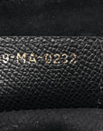 Grained Calfskin Saddle Bag Black