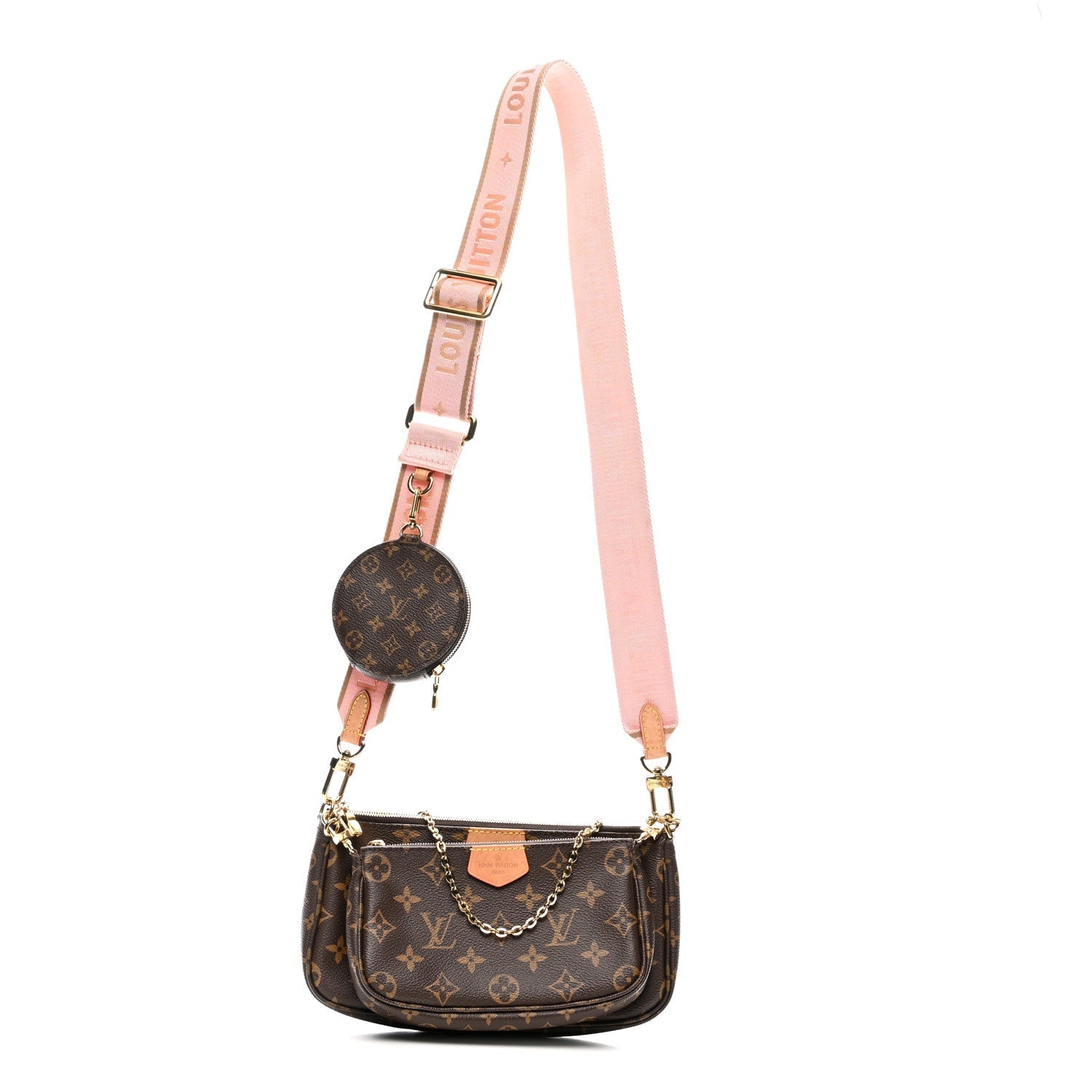 Monogram Multi Pochette Accessories Rose Clair