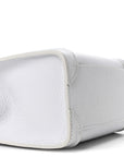 Drummed Calfskin Nano Luggage Pearl Blue