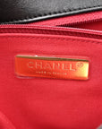 Lambskin Quilted Large CHNL 19 Flap Black