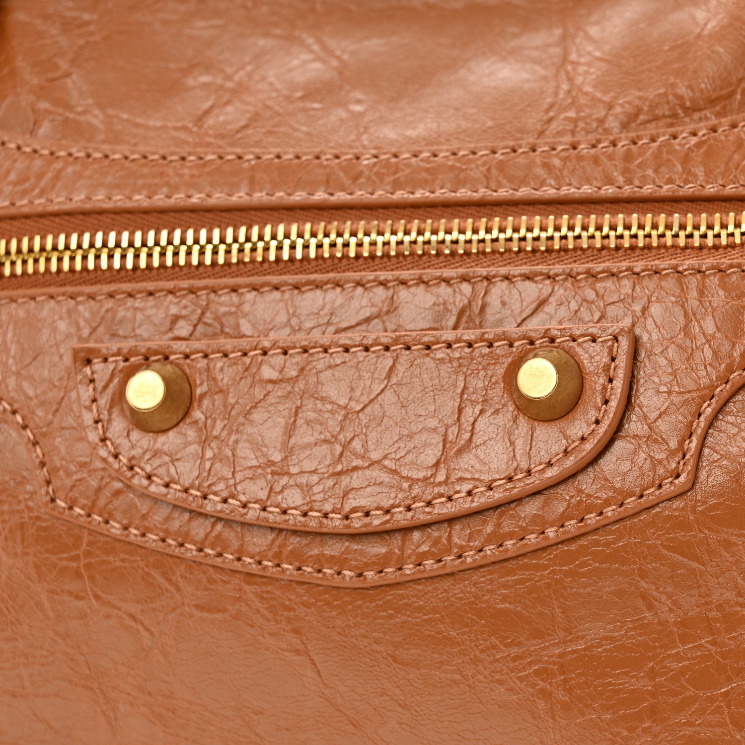 Agneau Arena Gold Hardware Medium Le City Camel