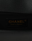 Caviar Quilted Medium Boy Flap Black
