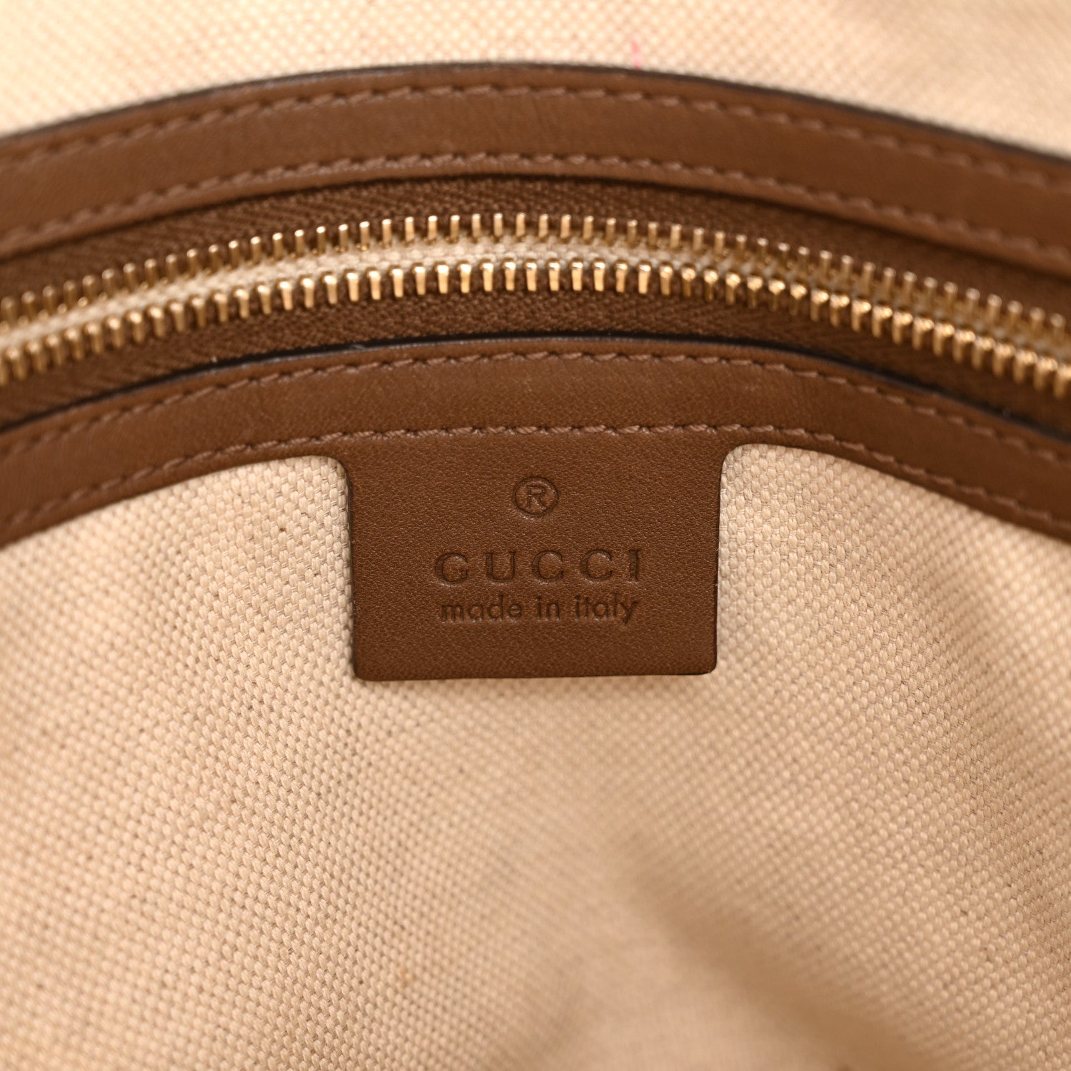 GG Supreme Monogram Medium Nice Top Handle Dome Bag Brown