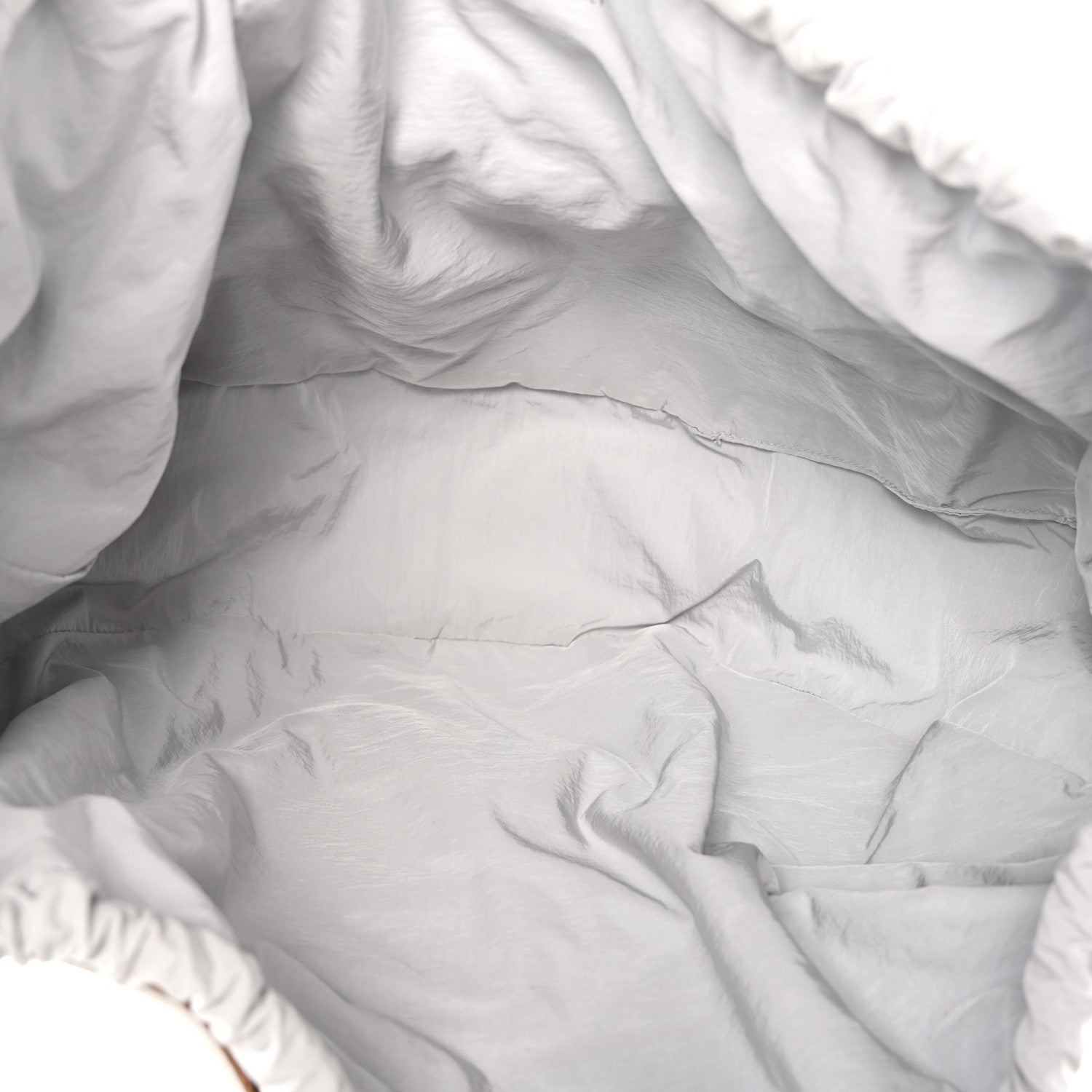 French Calfskin Shell Bag White Frost