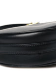 Soft Calfskin Arque Shoulder Bag Black
