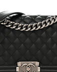 Caviar Quilted Medium Boy Flap Black
