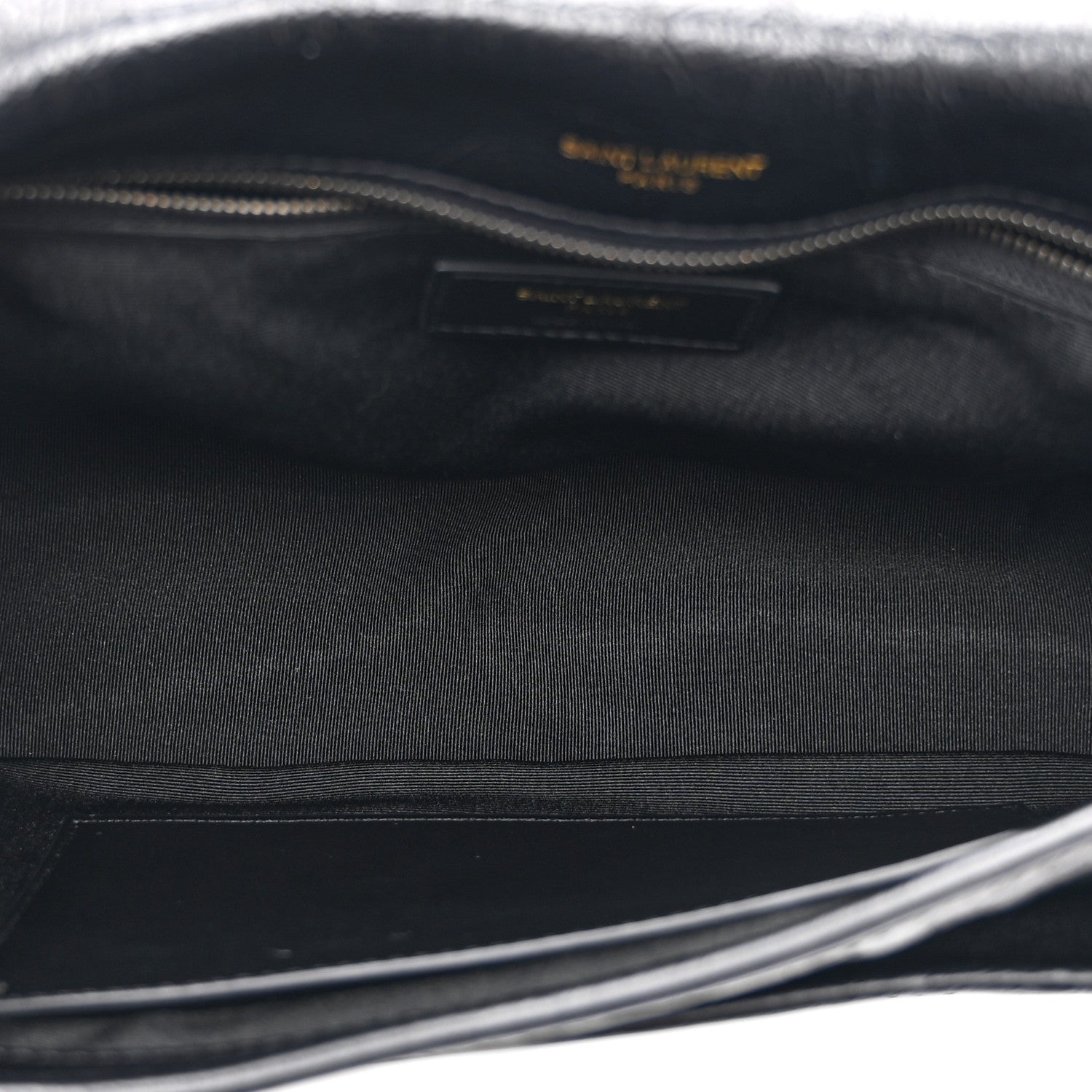 Crinkled Calfskin Matelasse Monogram Medium Niki Chain Satchel Black