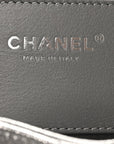 Metallic Caviar Quilted Small CHNL 25 Handbag Anthracite
