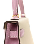 Epsom Horseshoe Mini Kelly Sellier 20 Craie Mauve Sylvestre