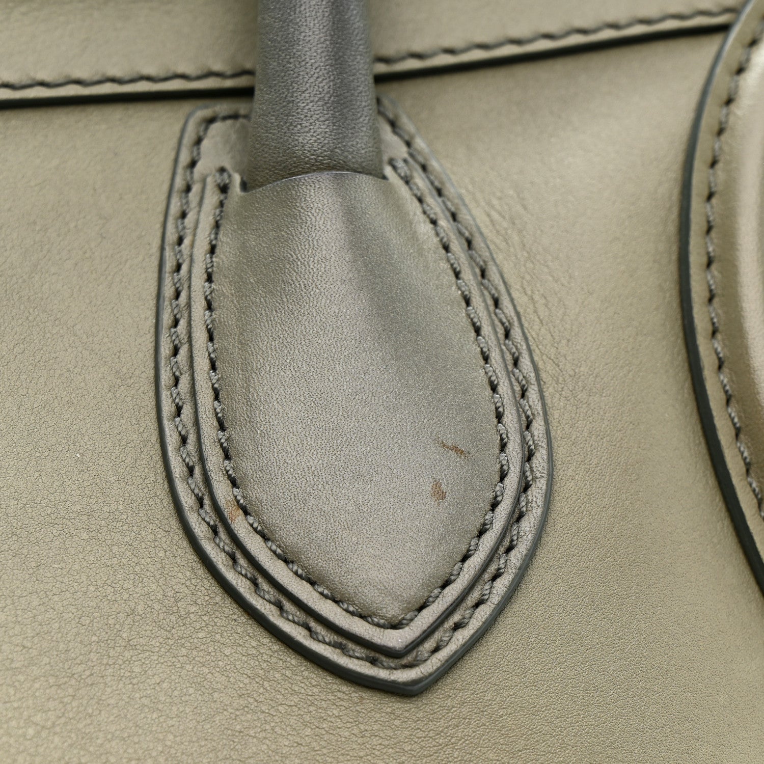 Smooth Calfskin Mini Luggage Almond