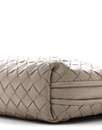 Nappa Intrecciato Nodini Crossbody Messenger Steel
