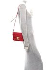 Shiny Calfskin Teen Triomphe Red