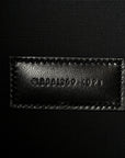 Linen Canvas Rive Gauche Zipped Pouch Black