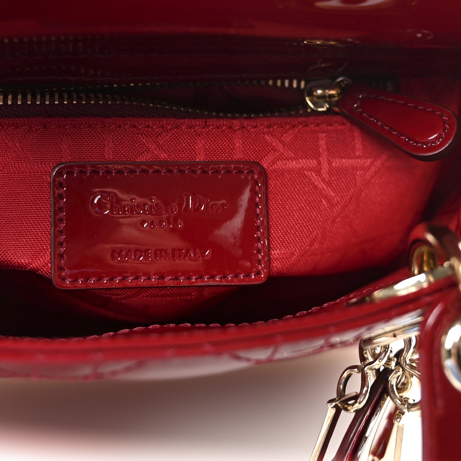 Patent Cannage Mini Lady D1OR Red