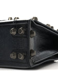 Arena Lambskin Medium Hourglass X Le Cagole Top Handle Bag Black