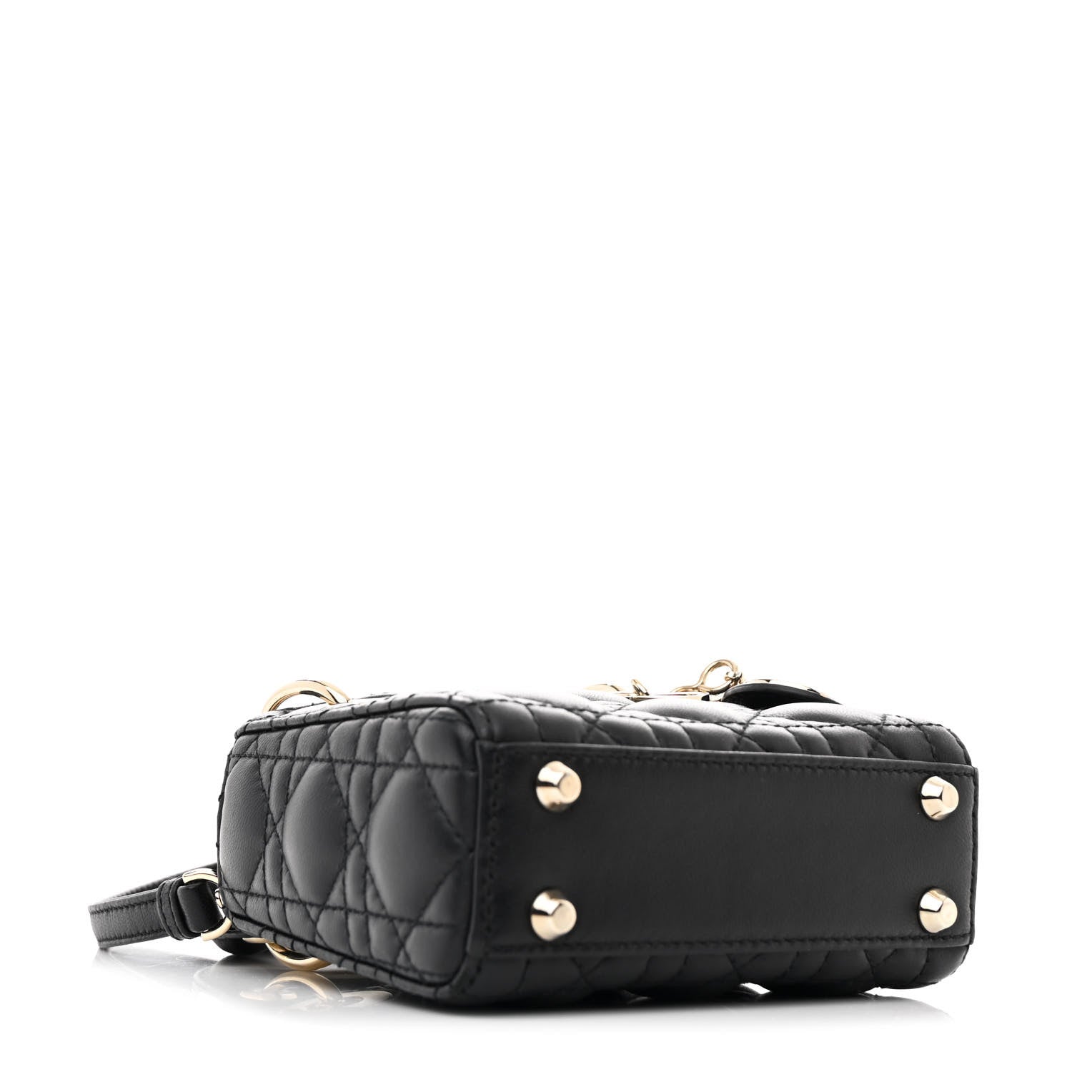 Lambskin Cannage Micro Lady D1OR Black